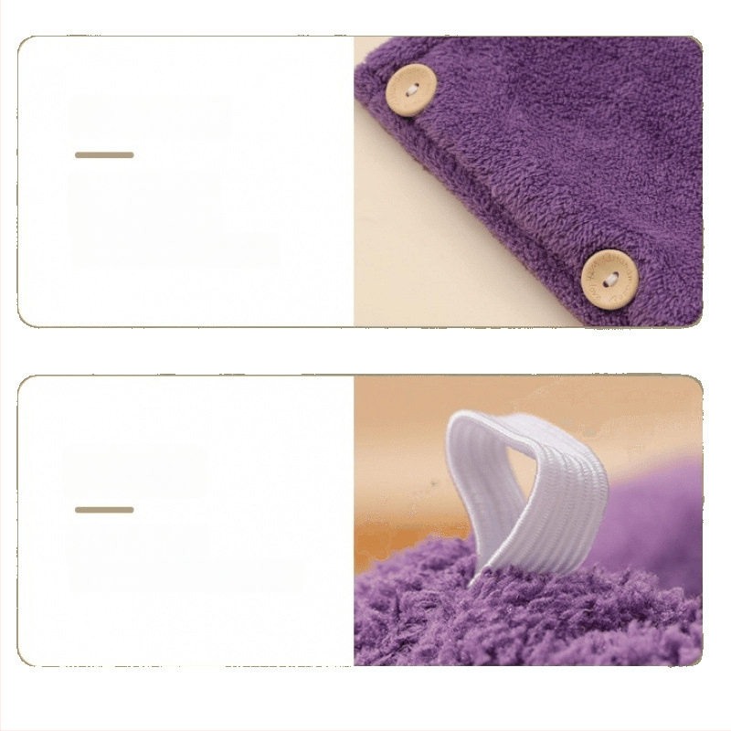 Kétrétegű gyorsan szívó hajtörölköző sapka nőknek, 200 g+