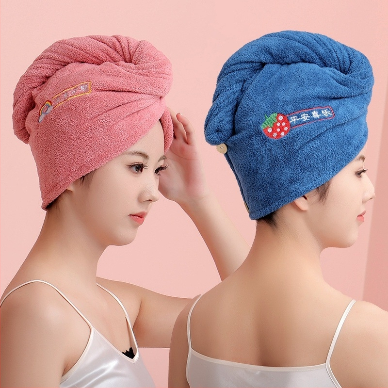 Kétrétegű gyorsan szívó hajtörölköző sapka nőknek, 200 g+