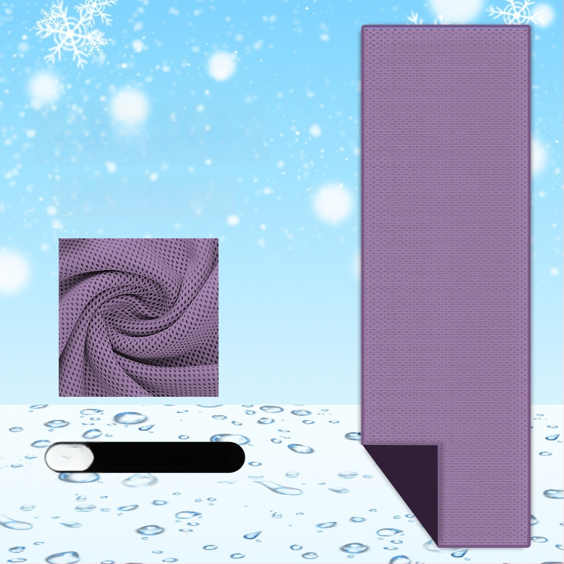 Poliészter sport törölköző hűtő hatással kültéri edzésekhez, gyors izzadságfelszívódás, gyors száradás, 40 g, logó testreszabás