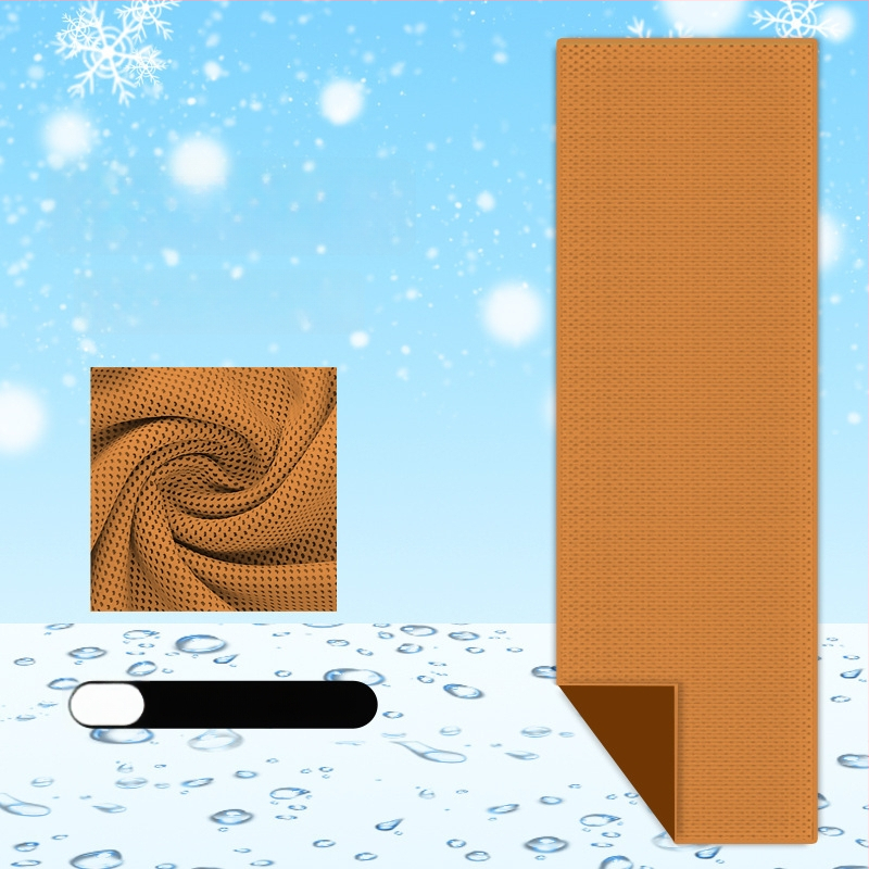 Poliészter sport törölköző hűtő hatással kültéri edzésekhez, gyors izzadságfelszívódás, gyors száradás, 40 g, logó testreszabás