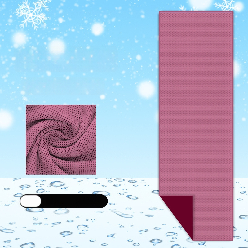 Poliészter sport törölköző hűtő hatással kültéri edzésekhez, gyors izzadságfelszívódás, gyors száradás, 40 g, logó testreszabás