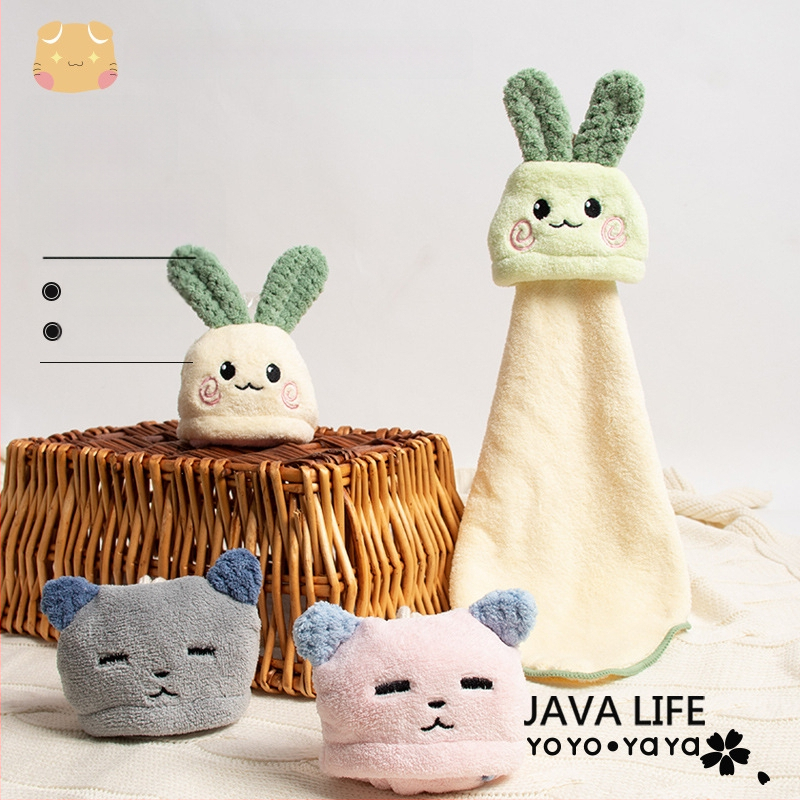 Függő kéztörlő coral fleece-ből, 16 szál, 80–100 g, varrásos kivitel