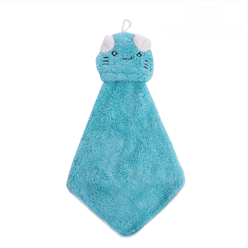 Függő kéztörlő coral fleece-ből, 16 szál, 80–100 g, varrásos kivitel