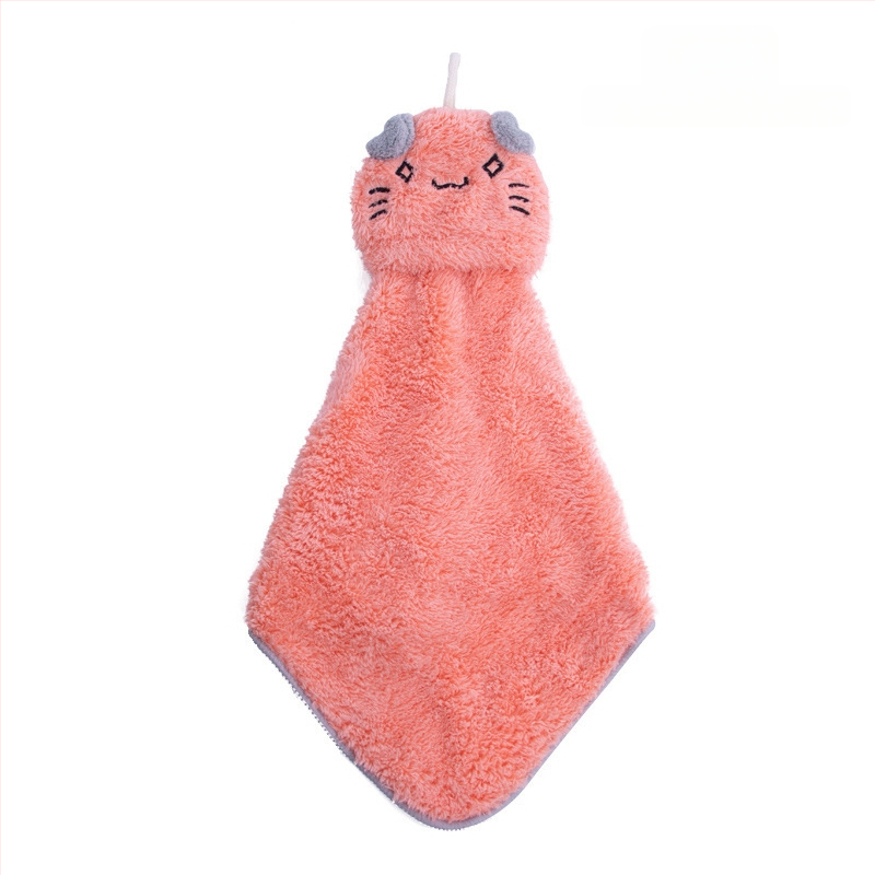 Függő kéztörlő coral fleece-ből, 16 szál, 80–100 g, varrásos kivitel