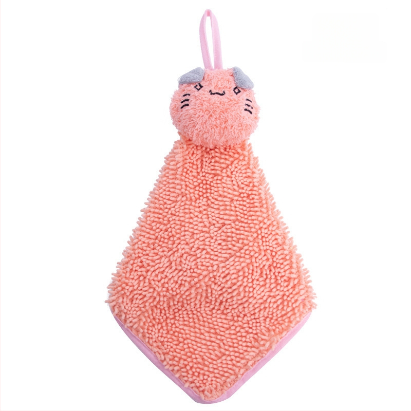 Függő kéztörlő coral fleece-ből, 16 szál, 80–100 g, varrásos kivitel