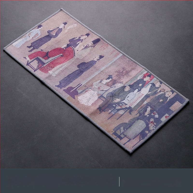 Arbatinės rankšluostis - japonų stilius, audinys, kilmė Dehua, pakuotė su padėklu