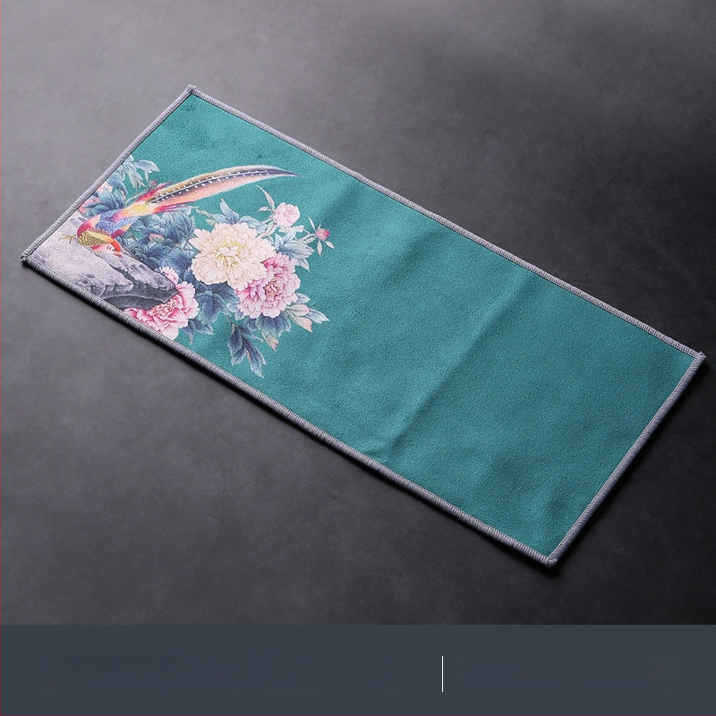 Arbatinės rankšluostis - japonų stilius, audinys, kilmė Dehua, pakuotė su padėklu