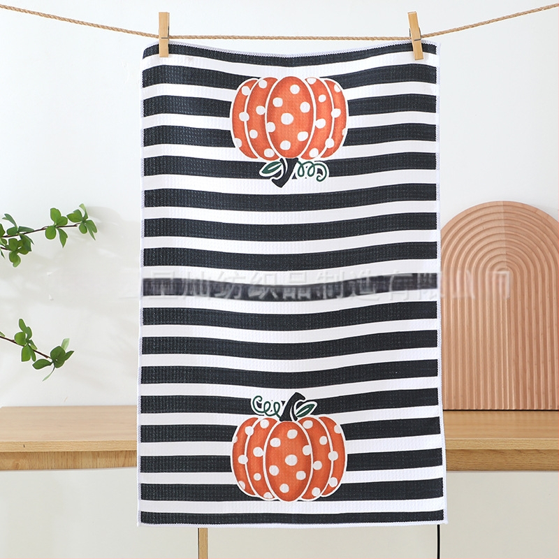 Nyomtatott konyhai törölköző – mikroszálas, 300gsm, 5–10 másodperces nedvszívó képesség, sima szövés