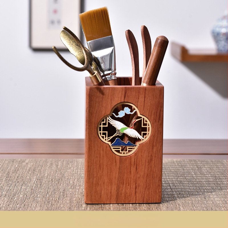 Ebony Kung Fu arbatos ceremonijos priedų rinkinys su padėklu — medžiaga: Ebony; įskaičiuota arbatos šaukštelis ir šepetys; svoris: 0,86 kg