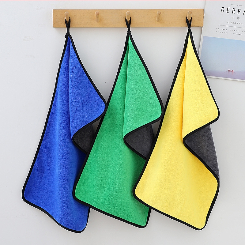 Autómosó törölköző korall fleece anyagból, 500 g, kevert fonal, szegélyezés, logónyomtatás lehetséges