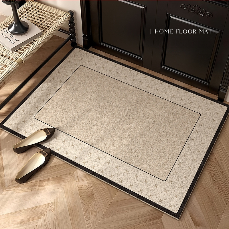 Ieejas paklājs ar stieples cilpu, reljēfs, ģeometriskais raksts, mazgājams, pielāgojams