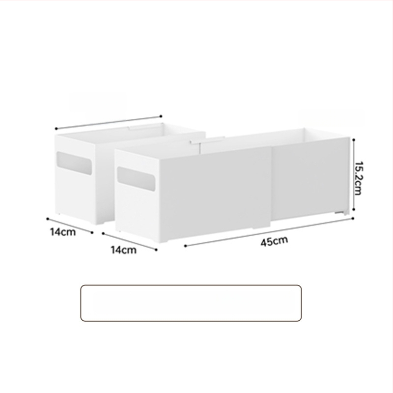 Galda uzglabāšanas kārba ar nolaižamiem nodalījumiem — bez vāka, 12L tilpums, modelis YJ-5571–5575