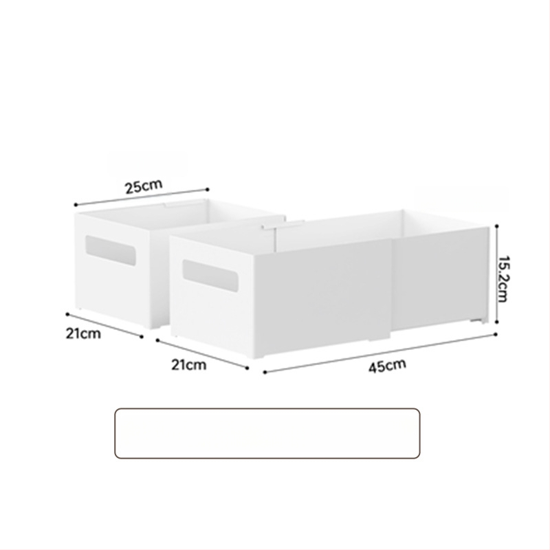Galda uzglabāšanas kārba ar nolaižamiem nodalījumiem — bez vāka, 12L tilpums, modelis YJ-5571–5575