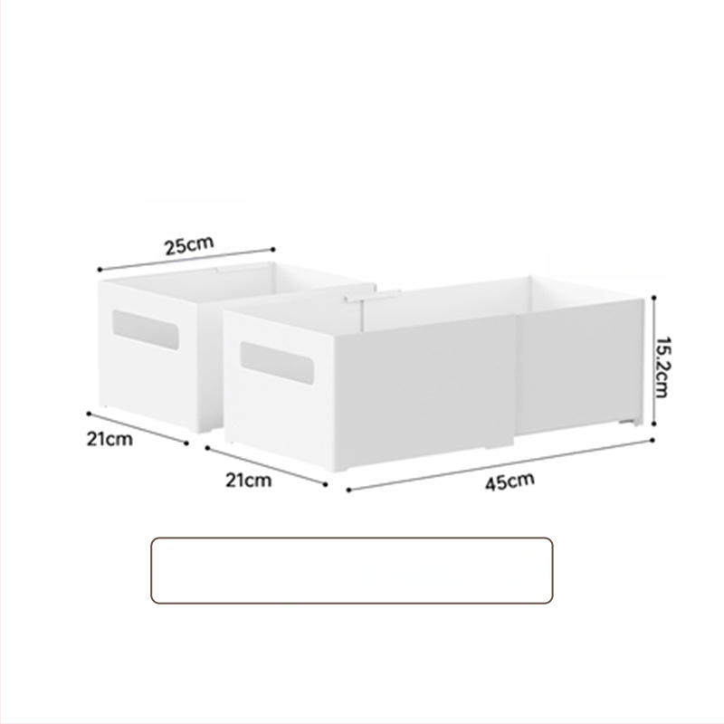 Galda uzglabāšanas kārba ar nolaižamiem nodalījumiem — bez vāka, 12L tilpums, modelis YJ-5571–5575