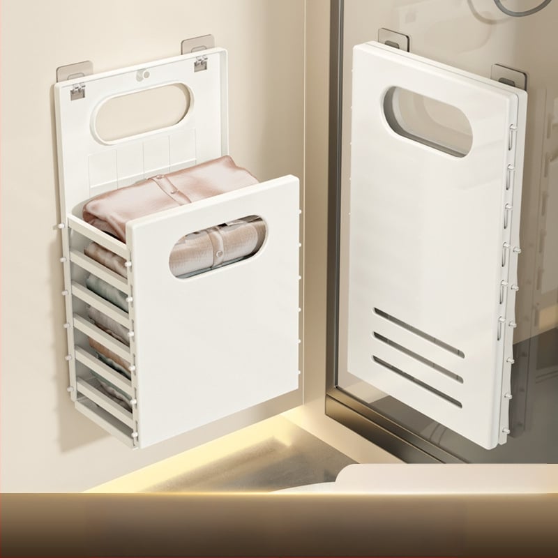 Netīro drēbju grozs — mūsdienīgs minimālisma stils, piemērots guļamistabai un vannas istabai (Materiāls: PP; Zīmols: Resistant; Iepakojums: 1 gab.)