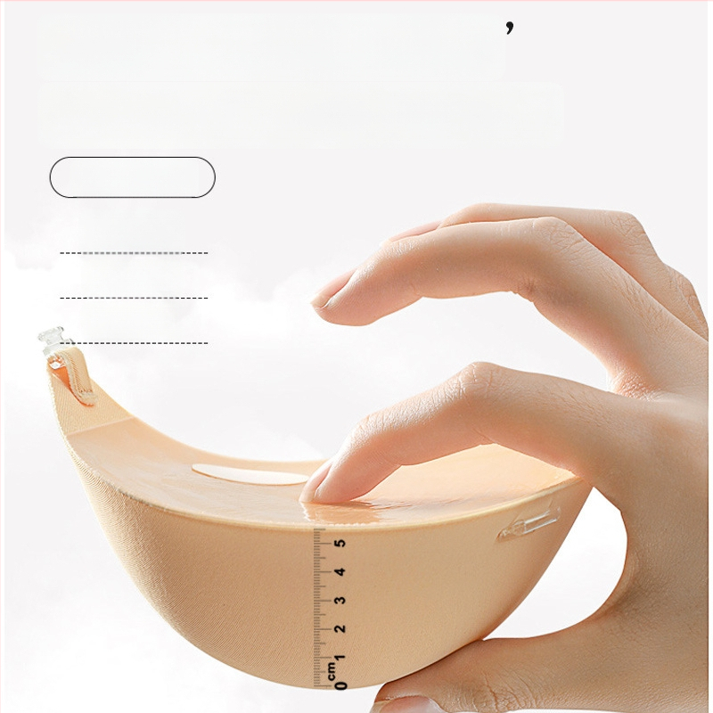 Uwomei silikona neredzamā krūšu plāksteris, biezinājuma dizains, apaļas sprauslas forma