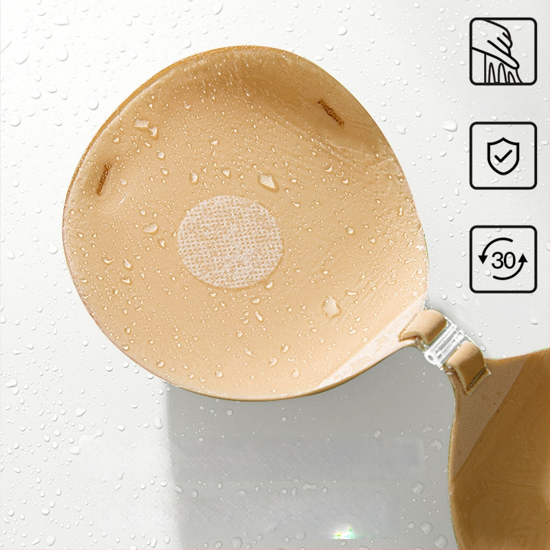 Uwomei silikona neredzamā krūšu plāksteris, biezinājuma dizains, apaļas sprauslas forma