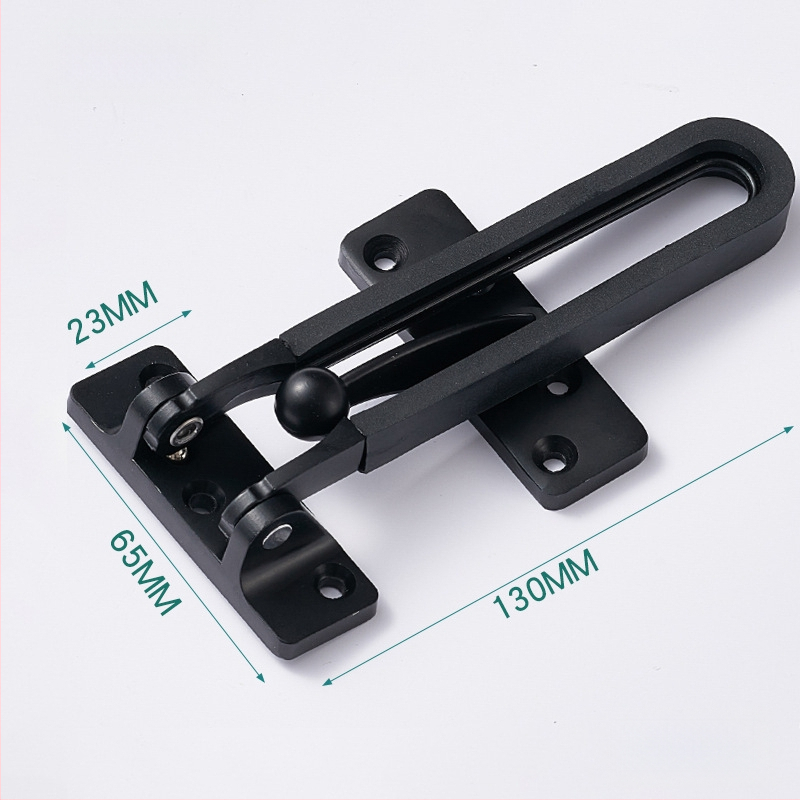 Durvju aizslēga mehānisms ar pretzādzības ķēdi (modeļa FDK, tipa A slēdzis, cinka sakausējums, pulēts/elektroplātēts pārklājums, moderns un vienkāršs stils)