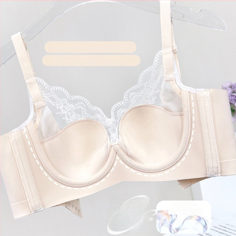 Mežģīņu neilona krūšturis, 3/4 kausa, plānas veidotas kauss, elpojošs, regulējams