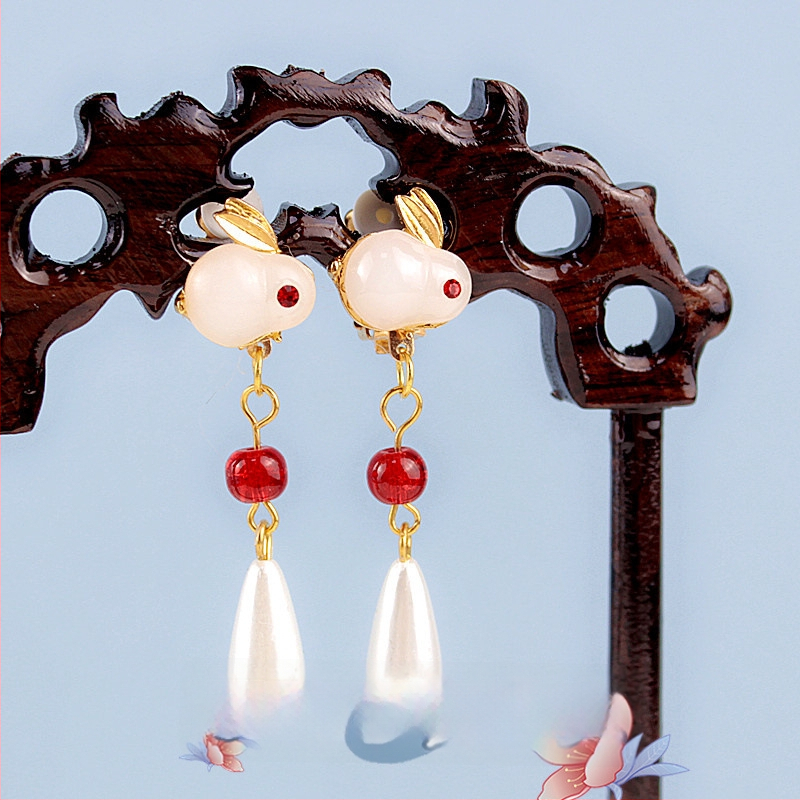 Ausu klipsi — antīka stila, bērnu dizains, sakausējums, roku darbs, Princeses Annas motīvs