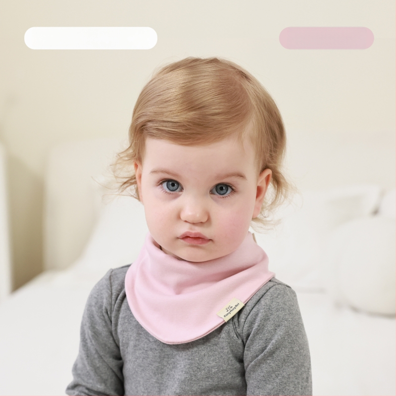 Kokvilnas trijstūra šalle zīdainim, universāls, daudzfunkcionāls termālais aksesuārs iekšējai un ārējai lietošanai ar drool bib