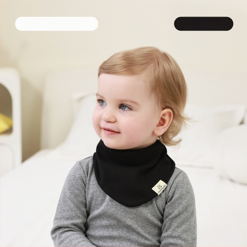 Kokvilnas trijstūra šalle zīdainim, universāls, daudzfunkcionāls termālais aksesuārs iekšējai un ārējai lietošanai ar drool bib