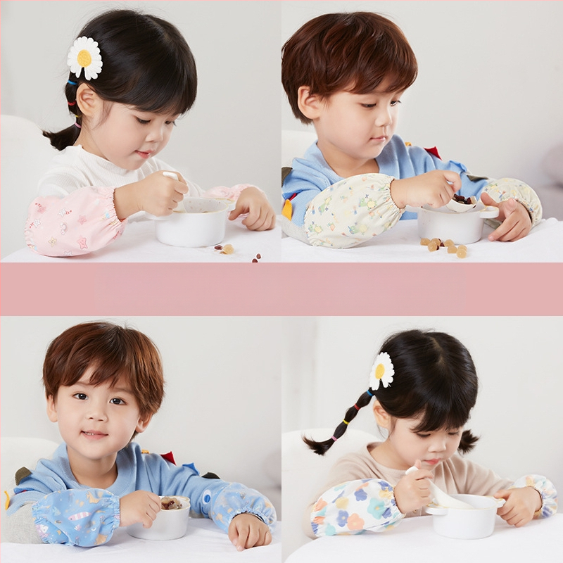 Bērnu pretnetīrības piedurknes ar karikatūras apdruku, ūdensizturīgas un elastīgas, poliestera un neilona materiāla, četrām sezonām