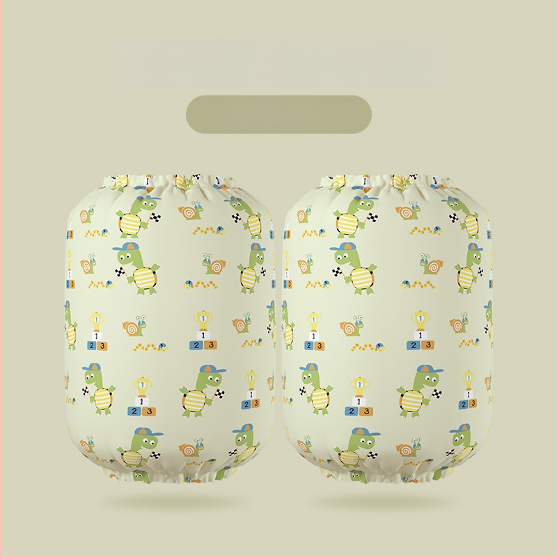 Bērnu pretnetīrības piedurknes ar karikatūras apdruku, ūdensizturīgas un elastīgas, poliestera un neilona materiāla, četrām sezonām