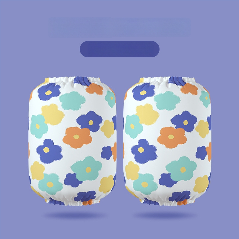 Bērnu pretnetīrības piedurknes ar karikatūras apdruku, ūdensizturīgas un elastīgas, poliestera un neilona materiāla, četrām sezonām