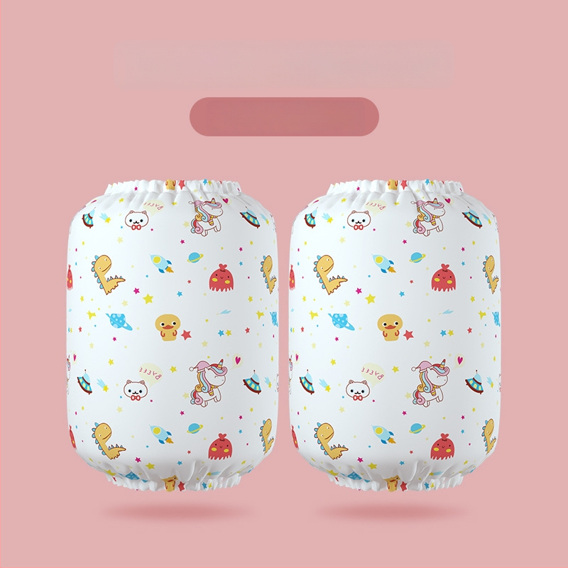 Bērnu pretnetīrības piedurknes ar karikatūras apdruku, ūdensizturīgas un elastīgas, poliestera un neilona materiāla, četrām sezonām