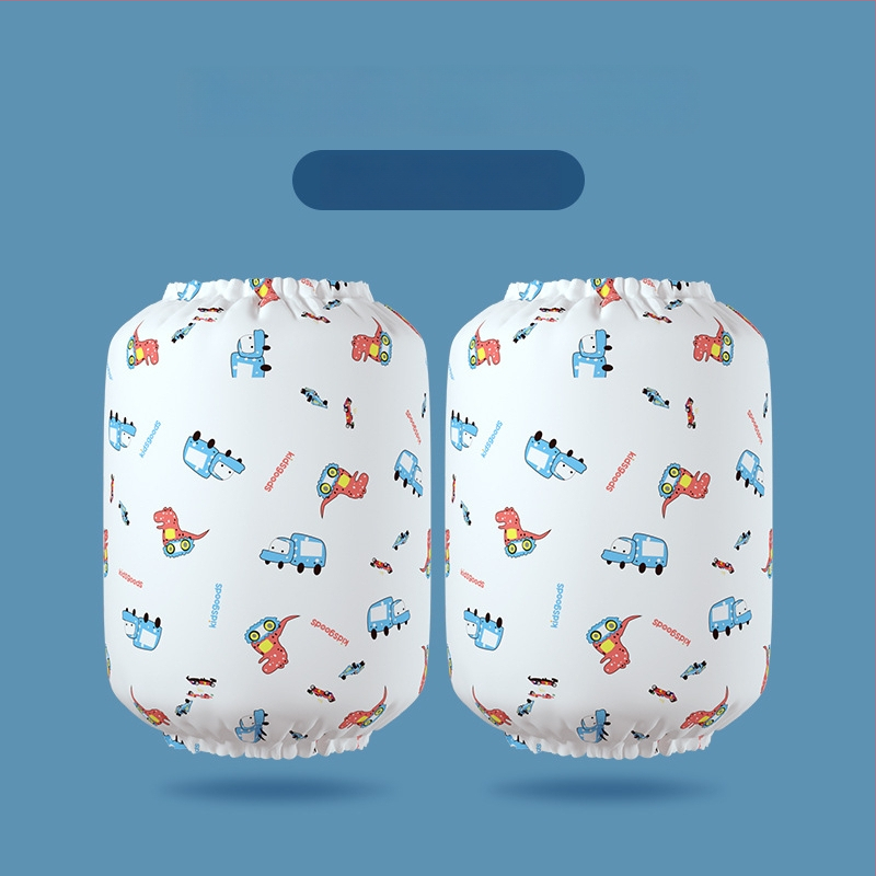 Bērnu pretnetīrības piedurknes ar karikatūras apdruku, ūdensizturīgas un elastīgas, poliestera un neilona materiāla, četrām sezonām