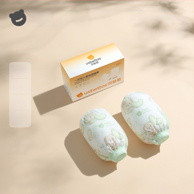 Bērnu vienreizējās roku aizsargi — ūdensnecaurlaidīgi, pret netīrumiem, eļļas izturīgi; karikatūra; Beites; materiāli: neaudums, PE plēve, spandex; vecuma grupa: līdz 1 gadam; sezona: ziema, pavasaris, rudens