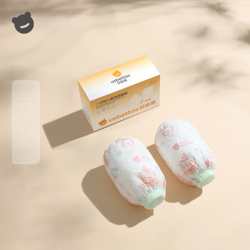 Bērnu vienreizējās roku aizsargi — ūdensnecaurlaidīgi, pret netīrumiem, eļļas izturīgi; karikatūra; Beites; materiāli: neaudums, PE plēve, spandex; vecuma grupa: līdz 1 gadam; sezona: ziema, pavasaris, rudens