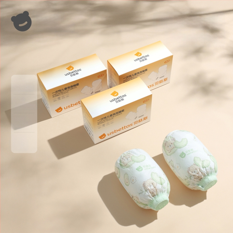 Bērnu vienreizējās roku aizsargi — ūdensnecaurlaidīgi, pret netīrumiem, eļļas izturīgi; karikatūra; Beites; materiāli: neaudums, PE plēve, spandex; vecuma grupa: līdz 1 gadam; sezona: ziema, pavasaris, rudens