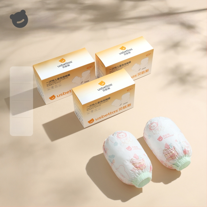 Bērnu vienreizējās roku aizsargi — ūdensnecaurlaidīgi, pret netīrumiem, eļļas izturīgi; karikatūra; Beites; materiāli: neaudums, PE plēve, spandex; vecuma grupa: līdz 1 gadam; sezona: ziema, pavasaris, rudens