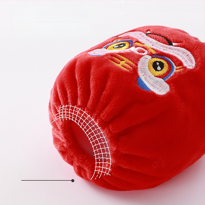 Bērnu siltās piedurknes Jaunā gada ķīniešu stilā ar izšūtu karikatūras motīvu, universāls, materiāls kristāla samts, vecums 1–8 gadi, rudens 2024