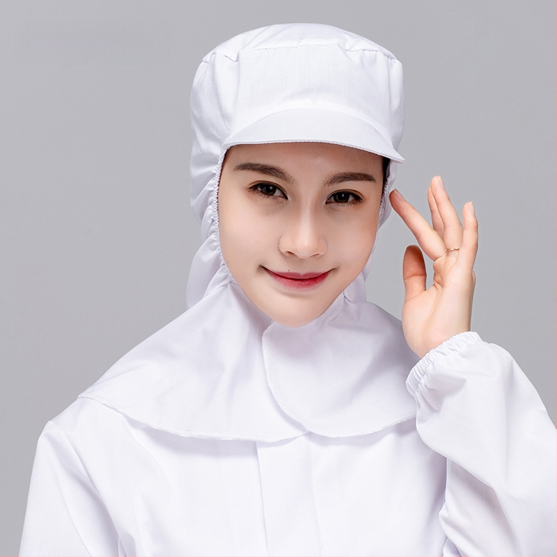 Unisex medvilninė puloverinė kepurė su gobtuvu ir trumpu kraštu, dulkių atsparumas maisto gamybai; logotipo pritaikymas