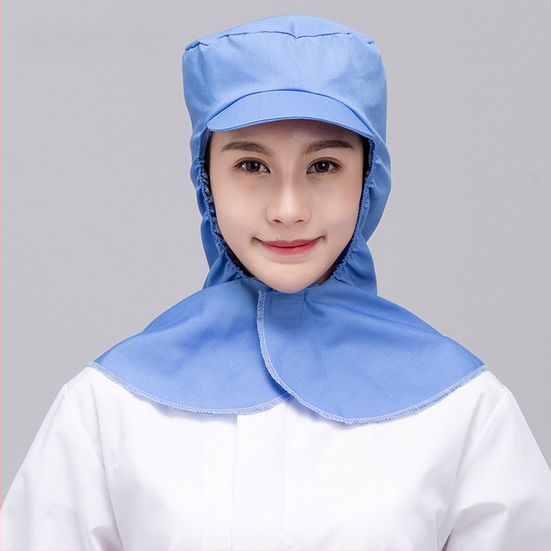 Unisex medvilninė puloverinė kepurė su gobtuvu ir trumpu kraštu, dulkių atsparumas maisto gamybai; logotipo pritaikymas