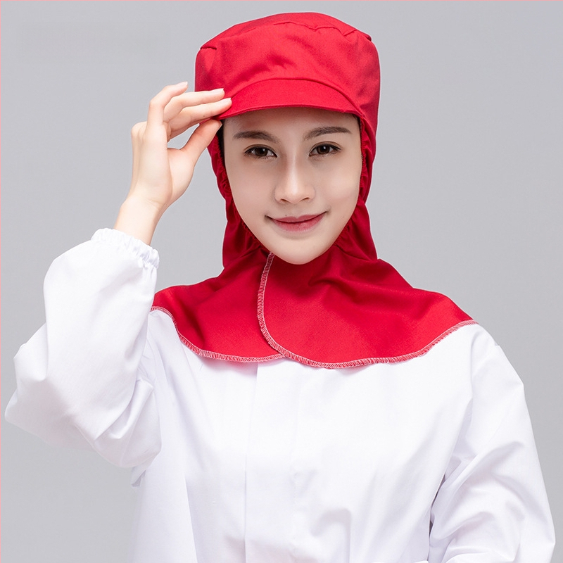 Unisex medvilninė puloverinė kepurė su gobtuvu ir trumpu kraštu, dulkių atsparumas maisto gamybai; logotipo pritaikymas