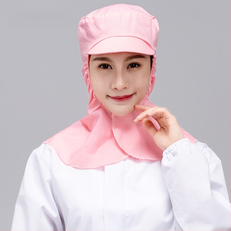 Unisex medvilninė puloverinė kepurė su gobtuvu ir trumpu kraštu, dulkių atsparumas maisto gamybai; logotipo pritaikymas