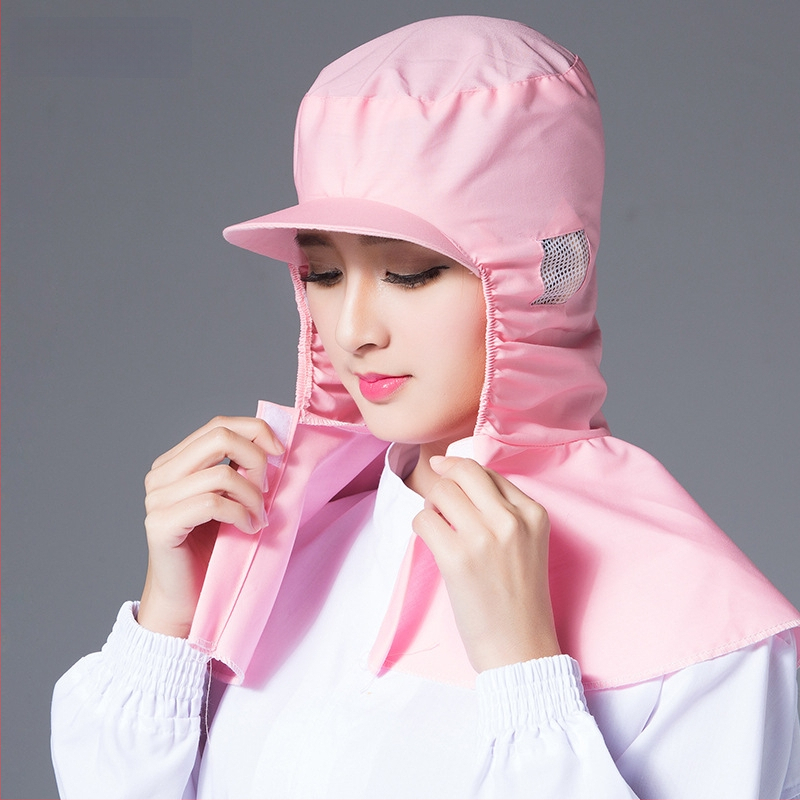 Unisex medvilninė puloverinė kepurė su gobtuvu ir trumpu kraštu, dulkių atsparumas maisto gamybai; logotipo pritaikymas