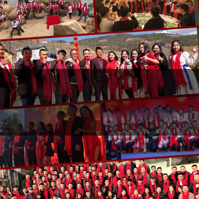 Vuneni šal – Xinjing, zimskih upotreba, prilagodba logotipa dostupna, izdanje proljeće 2025