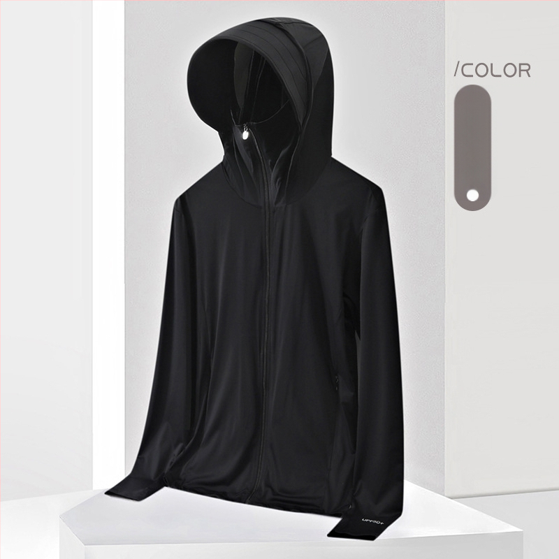 Kapu UV aizsardzības T-krekls UPF50+, Ice Silk ātri žūstošs, elpojošs, 87% neilons / 13% spandeks, universāls vasaras āra tops