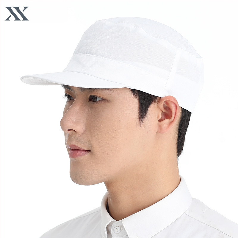 Unisex medvilninė peaked cap su plačiu krašteliu, vienos spalvos modelis, paprastas dizainas