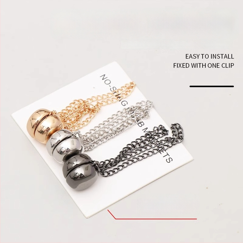 Μαγνητικά μανικετόκουμπα – κράμα μετάλλου, γυναικείο IN στυλ, στρογγυλό σχήμα, ηλεκτροπλατίωση, άνοιξη 2025