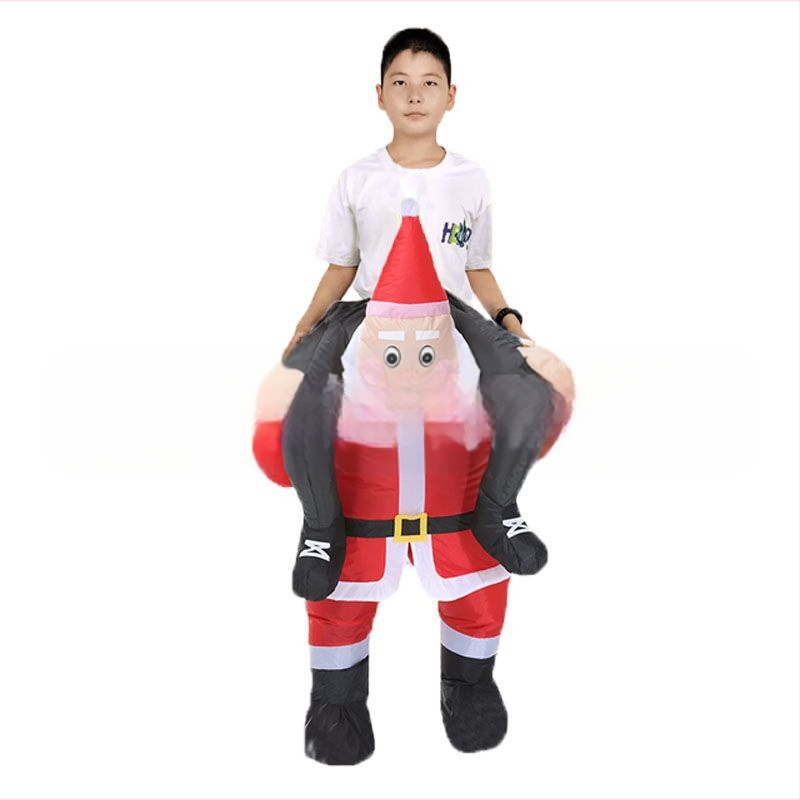 Karikatuurne maskott-kostüüm – puhutav põdrakostüüm lavaproovideks (210T kangas; puhutav; pooljuhitav ja pool-mehaaniline valmistus; sobiv pühade ja lavaproovide jaoks)