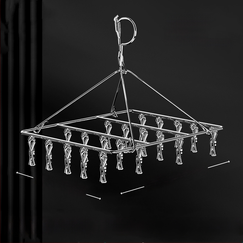 Κλιπ στέγνωσης από ανοξείδωτο ατσάλι, μοντέλο YDX-FX30, σετ 100 τεμαχίων, για εσώρουχα, παντελόνια και κάλτσες