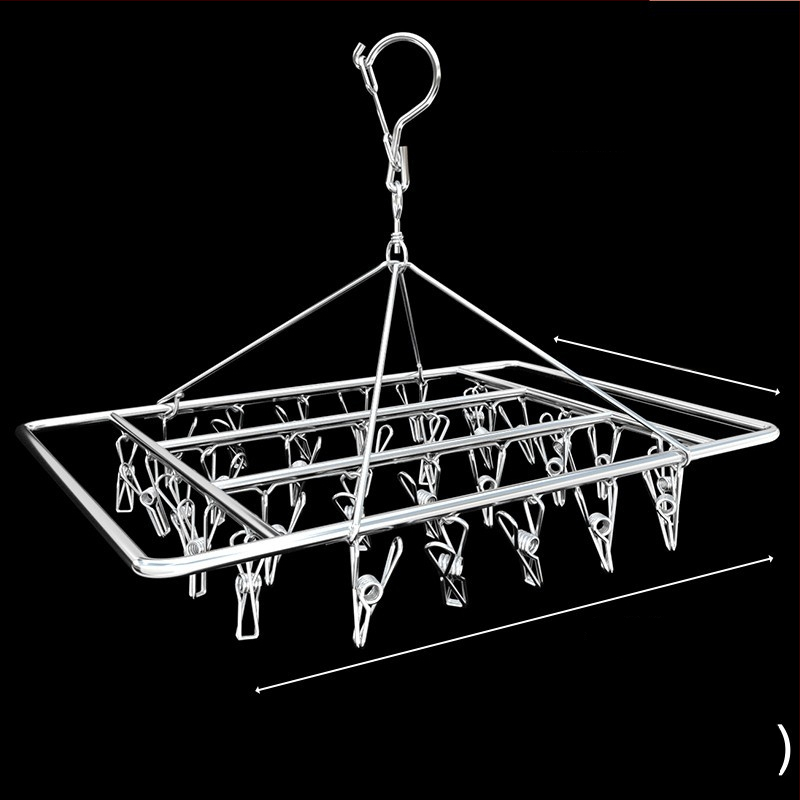 Κλιπ στέγνωσης από ανοξείδωτο ατσάλι, μοντέλο YDX-FX30, σετ 100 τεμαχίων, για εσώρουχα, παντελόνια και κάλτσες