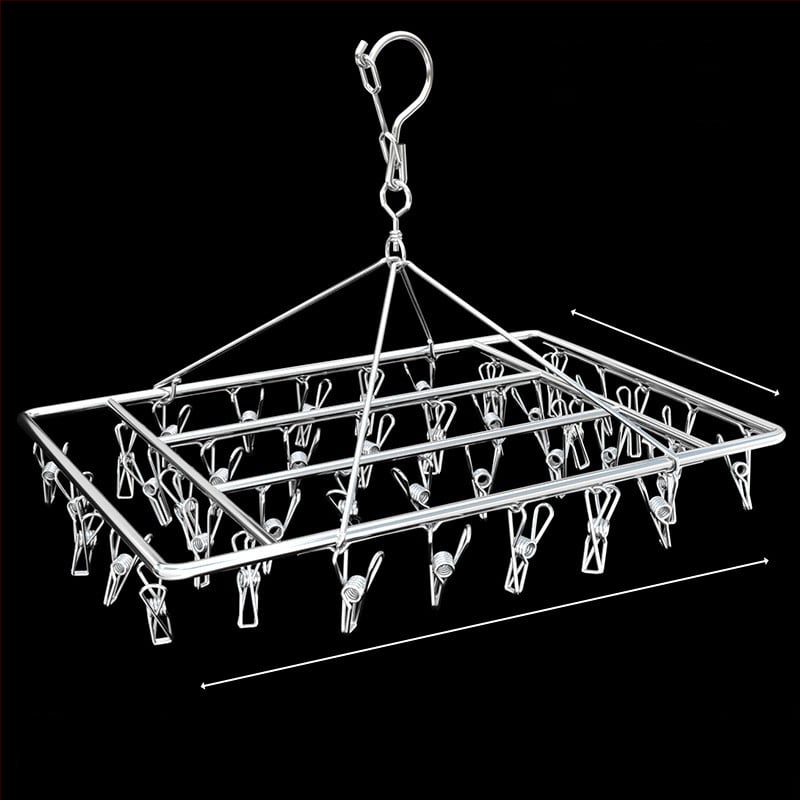 Κλιπ στέγνωσης από ανοξείδωτο ατσάλι, μοντέλο YDX-FX30, σετ 100 τεμαχίων, για εσώρουχα, παντελόνια και κάλτσες