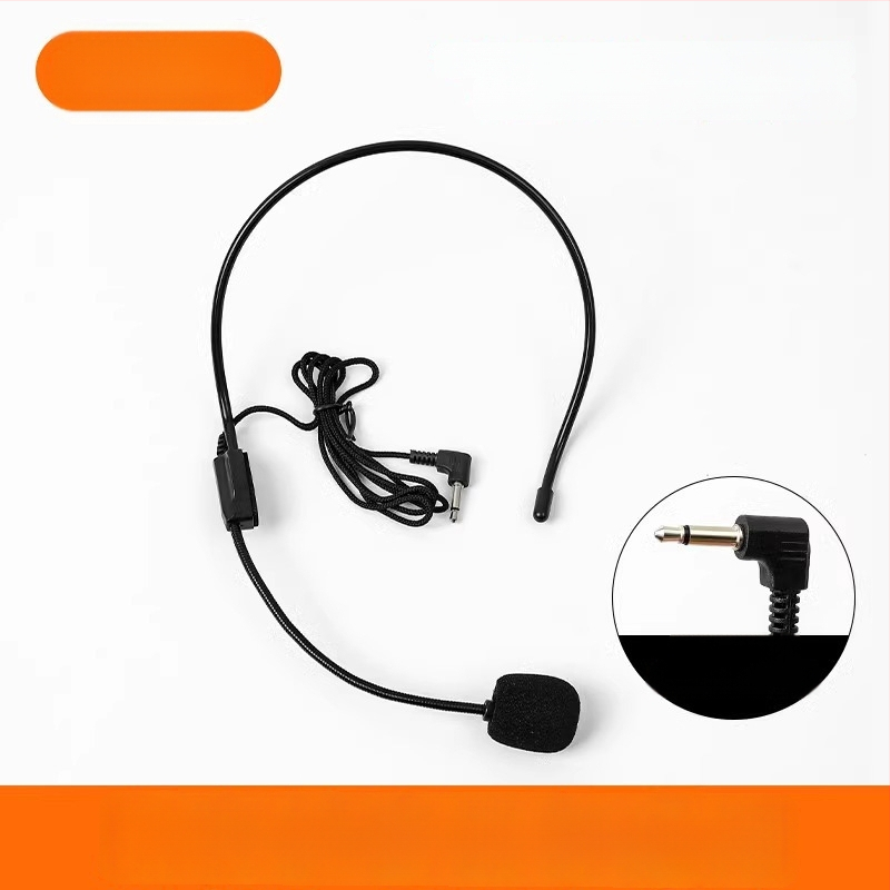 Laidinamas galvos mikrofonas mokytojams, tinkamas paskaitoms ir tiesioginėms transliacijoms, konferencinis mikrofonas, be baterijos, su judančia ritė
